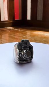 Pewterland Ringskull Moto Engine Series Cincin Tengkorak Bahan Logam Timah Pria dan Wanita
