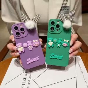 RF SOFTCASE BUNNY SWEET POMPOM FOR SAMSUNG