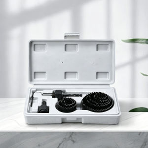【2026 New】13Pcs Hole Saw Kit Premium Carbon Steel Sharp Teeth Fast Cutting for Wood PVC Drywall Plastic with Drill Adapter