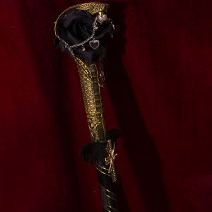 Dark Goth Style Gay Truncheon Lolita Six-Pointed Star Lolita Cane Egypt Greek Photo Handheld Props