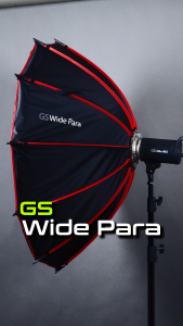 GS Wide Para Parabolic Softbox 120CM Softbox with Grid Bowens Mount Studio Photography Videography Light Modifier