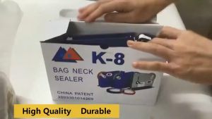 K8 Supermarket Store Poly Bag Sealer Machine Bag Neck Sealer Tape Dispenser