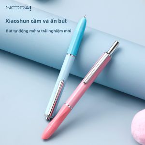 Nora | Bút Chỉnh Tư Thế Viết Không Rò Rỉ Có Cartridge Mực Thay Thế Mực Đen Xanh