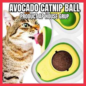 BOLA CATNIP KUCING ANTI STRESS BENTUK APUKAT