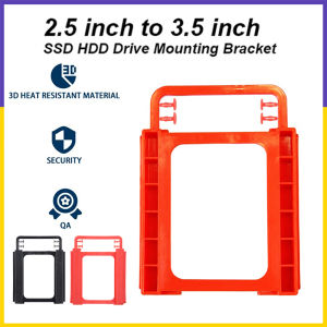 【Ready Stock】2.5 To 3.5 Inch SSD HDD Hard Disk Mounting Adapter Bracket Holder For PC Desktop Enclosure