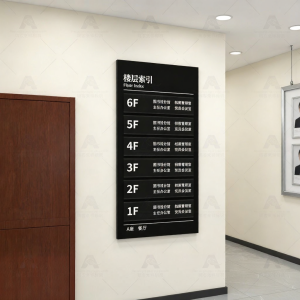 RUIKELAIXIANG | Customized Directional Signage for Office Building Commercial Hospitals High-end Residences and Hotels Changeable Acrylic Pull-out Style