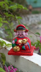 Thần Tài Năng Lượng Mặt Trời Gật Đầu Chiêu Tài Liên Tục Nhỏ Nhắn Để Bàn Chưng Xe Hơi Bàn Thờ