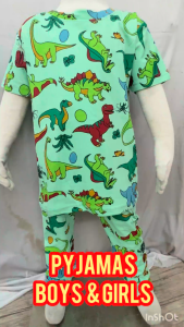 BAJU TIDUR BUDAK PYJAMA BUDAK LELAKI BOYS PYJAMA SET SIZE 2-8 100% COTTON BAJU TIDUR BUDAK PEREMPUAN ARABI FASHION