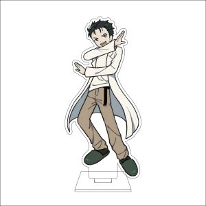 Bandai | 16CM Anime SteinsGate Cosplay Acrylic Đứng Cho Hashida Itaru Shiina Mayuri Makise Kurisu Okabe Rintarou Thiết Kế Ngón Tay Tỏa Sáng