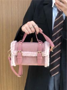 Lamb Fur Crossbody Bag Womens Fashionable Autumn Winter New Style Versatile Quality Handbag Single Shoulder Bag Leisure Purse