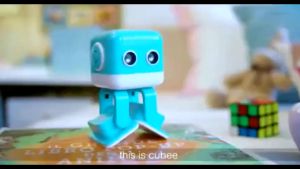 Cubee Robot F9 Intelligent Mini Robot Walk Music Dance Light APP Control (English Version)