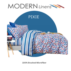 Bedsheet Set | 4in1 Comforter Fittedsheet and Pillowcase Set Full-Double Modern Linen Bedsheet (JBB-SET)