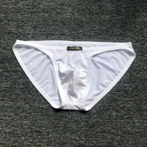 Captain Dauntless Low เอว เซ็กซี่ กางเกงใน ชุดชั้นในชาย ลื่น Nylon Triangle กางเกง สะโพก Lift U Convex ดีไซน์ Pure Color