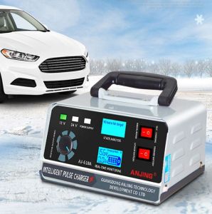 TG AJ-618A 400W Car Battery Charger/ Dual Screen 12V-24V High Power Automatic Pulse Repair