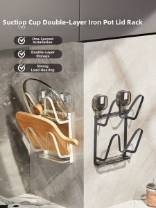 josogo | Multifunctional Wall-Mounted No-Drill Kitchen Storage Rack