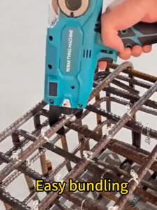 Lithium battery brushless rebar automatic tying machine rechargeable rebar tying tool construction site rebar bundling machine fully automatic hooked rebar tying machine