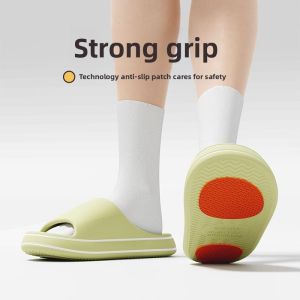 MONLEYTA | Anti-Slip Thick-Heeled Slippers For Men And Women Indoor Home Bathroom Summer New Style Outdoor Wearable Slip-On EVA Material