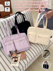 Laptop bag new simple and fashionable multi-compartment portable shockproof and waterproof liner protective cover suitable for 13.3 13.6 14 15 15.6 inches