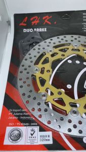 DISC PIRINGAN CAKRAM DEPAN NINJA 150RR LEBAR 320MM LHK PLUS BREKET FULL CNC