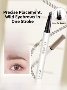 MONLEYTA | Waterproof Long-lasting Four-pronged Wild Eyebrow Pencil Colorful Makeup Easy-to-Use Natural 3D Effect Non-smudging Eyebrow Tool