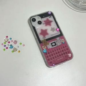 🖤ส่งจากไทยใน24ชม. 🖤เคสไอโฟน 14 13 12 11 Pro Max รูปหัวใจ เอฟเฟกต์กลิตเตอร์ พกง่าย การป้องกันการตก Case สำหรับ iPhone 11