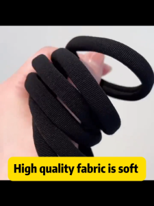 【HOT】QAQA 150PCS Black Hair Ties for Thick and Curly Hair Ponytail Holders Hair Elastic Band for Women or Men Headband Pony Tail For Kids Girl 50pcs/Set Candy Hair Rope Korean Colorful Hair Tie Kids Hair Accessories