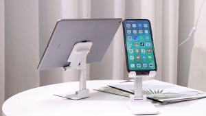 Giá đỡ điện thoạikệ để máy tính bảng đa năng tăng giảm chiều cao gấp gọn chắc chắn