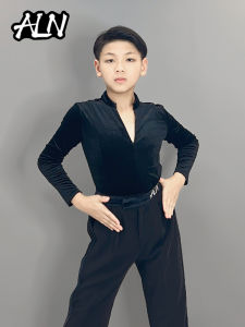 Erlang Latin Dance Suit for Boys Modern Dance Shirt And Pants Competition Performance Practice Uniform Set Childrens Clothing