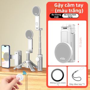 WONEW | Gậy Tự Sướng Mini Di Động Có Đèn Flash và Chân Đế Từ
