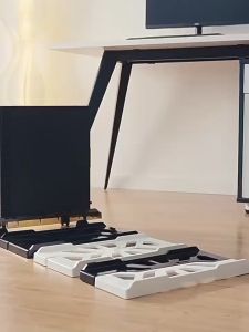 ที่วางเคสคอมพิวเตอร์ CPU ระบายอากาศ สําหรับคอมพิวเตอร์ตั้งโต๊ะ ล้อเลื่อน 4 ล้อล็อคได้ ฐานรองเคส