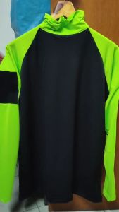 เสื้อยืดแขนยาวติดตุ๊กแก เสื้อสีดำแขนเขียวไมโล