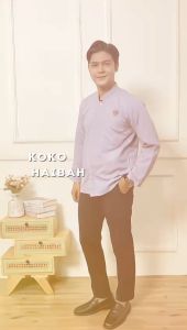 KOKO HAIBAH BAJU PRIA SAKU SAMPING POLOS HABAIB LENGAN PANJANG//REKOMENDASI