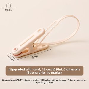MODERN SWEETHOME | Wind-Resistant Anti-Slip Large Plastic Clothespin