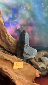 Lemurian đá Thạch Anh đen tự nhiên thiên nhiên năng lượng cao mã 427