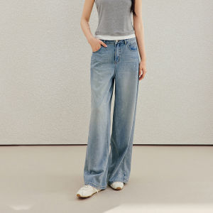 INMAN | Lyocell Cotton Retro Gold Print Wide Leg Pants