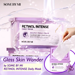 SOME BY MI SOMEBYMI Daily Mask Series | Retinol Intense Daily Mask | Glutathione | Yuja Niacin Daily Mask 30pcs in 1box | Sheet Mask | Masker Tissue