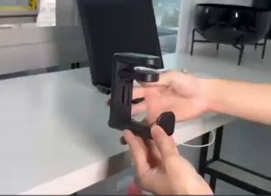 360 Degree Rotating Headphone Stand Holder Adjustable Clamp-On Headphone Holder with Cable Organizer for Computer