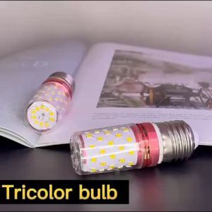 YILQQPER【Low Price】3PCS Tricolor Corn Bulb Chandelier Super High Brightness E27 LED 12W Lamp Light
