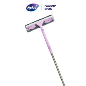 MyJae MagicClean Microfiber WindowScrubber & Squee Cleaner Scraper Window Glass Mirror Cleaning Tool