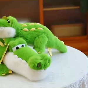 Crocodile Plush Toy Long Lazy Pillow Stuffed Animal Soft Doll Cute Cartoon Kids Gift Sleeping Bedding Hadiah Kanak-Kanak
