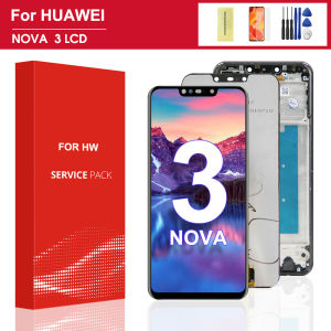 6.3 inch Nova 3 Display Screen for Huawei Nova 3 PAR-LX1M PAR-LX9 Lcd Display Touch Screen Digitizer Assembly Replacement