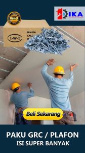 PAKU GRC 1 INCH x 14 G (PANJANG 25CM) HARGA 1 BOX ISI 05 KILOGRAM / PAKU BOARD PLAFON DEMPUL MURAH