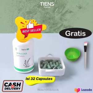 Masker Spirulina Original Tien Herbal Alami | berBPOM & Halal MUI | Masker Terlalris Di Dunia