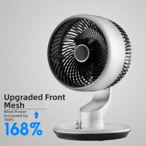 Stable Suction Cup Kitchen Desktop Fan Rechargeable Oscillating Wall Mounted Home Use 3 Blade Air Circulation Fan with Sleep Mode
