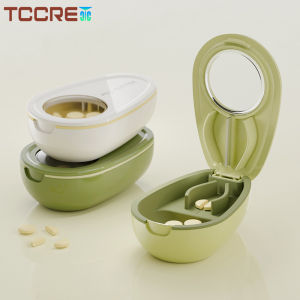 1PCS Pill Cutter Splitter with Pill Box Cutters for Small Professional Pill Splitter 1/2 Pill Splitter Stainless Steel Blades