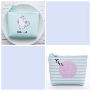 Korean Style Cartoon Coin Purse Portable Key Wallet Short Zipper Wallet Childrens PU Leather Wallet Dream Fairy Brand