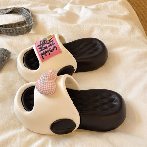 Anti-Slip Summer Dorm Appropriate Cute Patterned EVA Soled Slippers