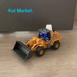 RC Bulldozer 1/24 Remote Control Loader Paduan Plastik Rekayasa Mobil Dump RTR Kendaraan Listrik Mainan untuk Anak Hadiah