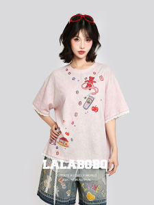 LALABOBO | Original Fresh Print High-Street Slim T-shirt