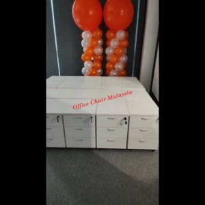 Mobile Pedestal 3 Drawers with Lock / Office Drawer / Side Drawer / Storage Drawer / Laci Berkunci / Laci Bergerak 🎁Free Gift Pencil Tray Stackable Drawer Portable Drawer - Lazada